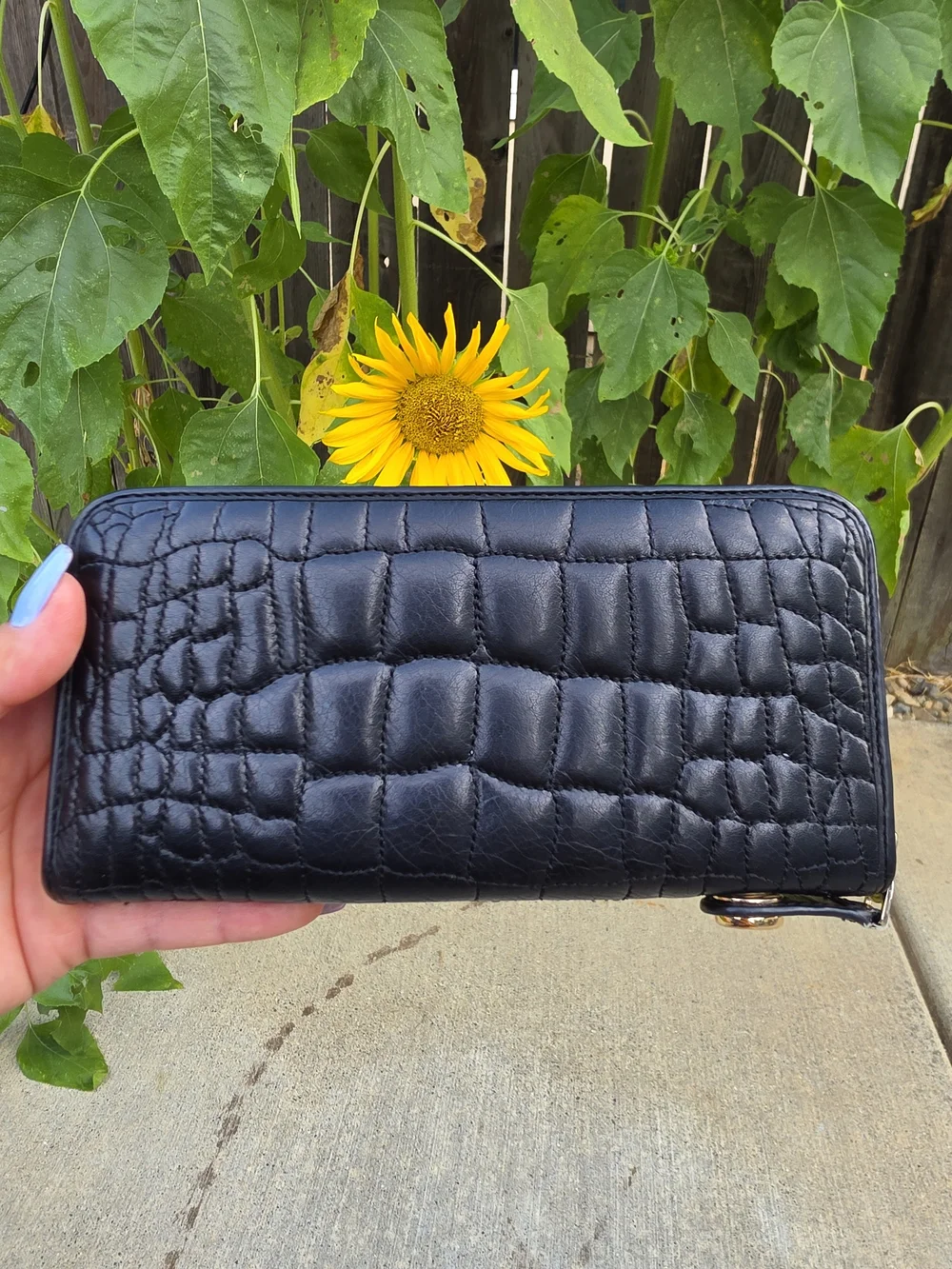 Coach black quilted